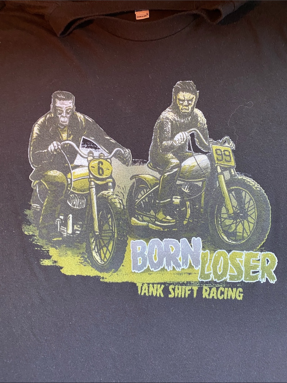 Born Loser Tank Shift Racing Graphic Tee - Black